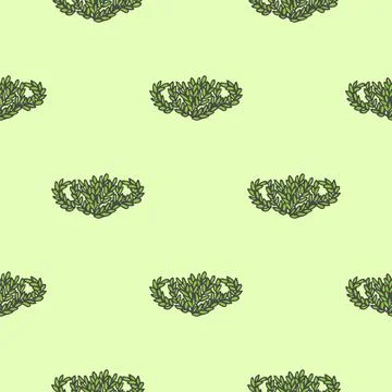 Seamless pattern with hand drawn eco mask. Stock Illustration