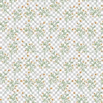 Seamless pattern. Hand drawn floral watercolor illustrations Stock Illustration