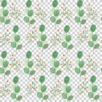 Seamless pattern. Hand drawn floral watercolor illustrations Stock-Illustration