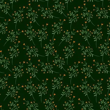 Seamless pattern. Hand drawn floral watercolor illustrations Stock Illustration