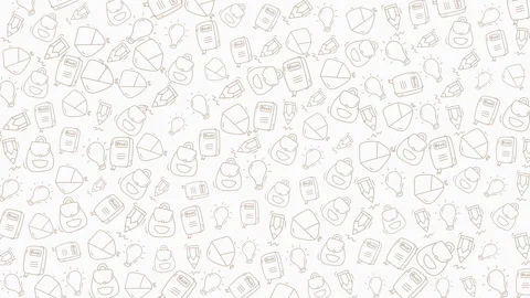 Seamless Pattern of Hand-drawn Food Items and Kitchen Utensils for Culinary.. Stock Footage 327064078