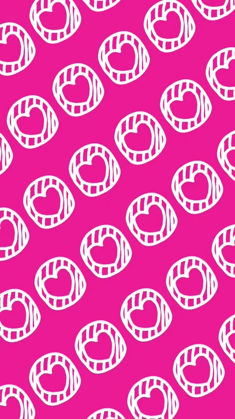 Seamless pattern of hand-drawn heart sushi rolls on an abstract background Stock Footage 339283185