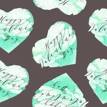 Seamless pattern with hand drawn hearts. Creative abstract texture for wrapping Illustrazione stock