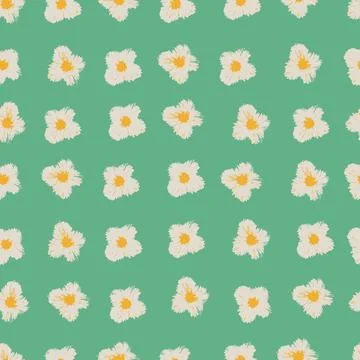 Seamless pattern with hand drawn hearts in Christmas and Valentines color c.. Stock Illustration