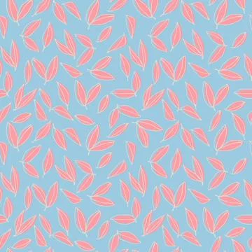 Seamless pattern with hand drawn hearts in Christmas and Valentines color com Stock Illustration