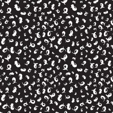 Seamless pattern with hand drawn ink swashes Stock Illustration