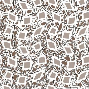 Seamless pattern of hand-drawn lines similar to crack Stock Illustration