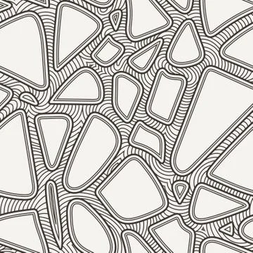Seamless pattern of hand-drawn lines similar to crack Stockillustratie
