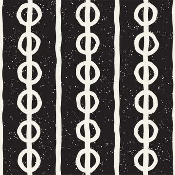 Seamless pattern with hand drawn lines. Abstract background with freehand bru 스톡 일러스트