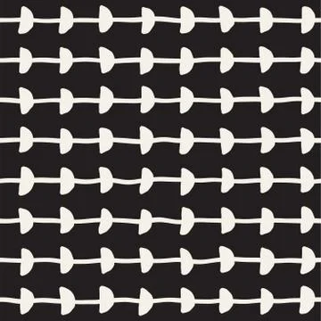 Seamless pattern with hand drawn lines. Abstract background with freehand bru 스톡 일러스트