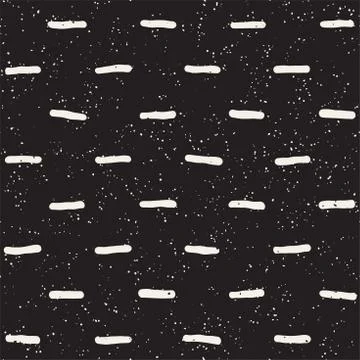 Seamless pattern with hand drawn lines. Abstract background with freehand bru 스톡 일러스트