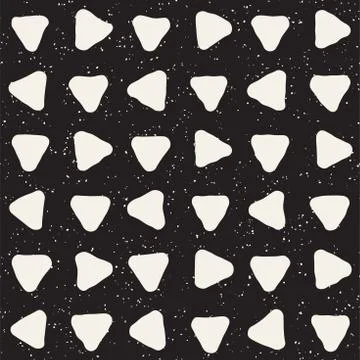 Seamless pattern with hand drawn lines. Abstract background with freehand bru 스톡 일러스트