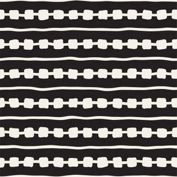 Seamless pattern with hand drawn lines. Abstract background with freehand bru 스톡 일러스트