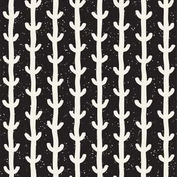 Seamless pattern with hand drawn lines. Abstract background with freehand bru 스톡 일러스트