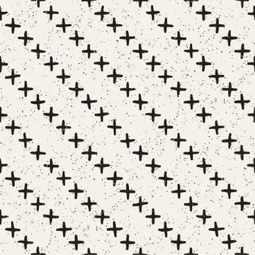 Seamless pattern with hand drawn lines. Abstract background with freehand bru 스톡 일러스트