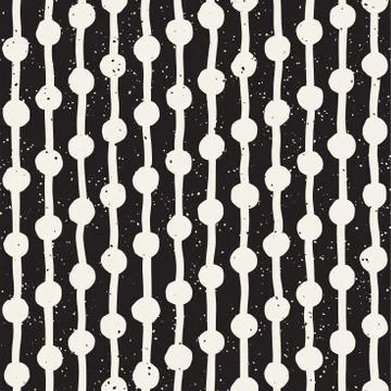 Seamless pattern with hand drawn lines. Abstract background with freehand bru 스톡 일러스트