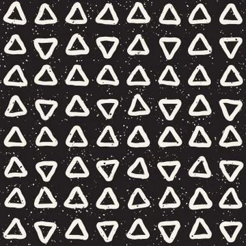 Seamless pattern with hand drawn lines. Abstract background with freehand bru 스톡 일러스트