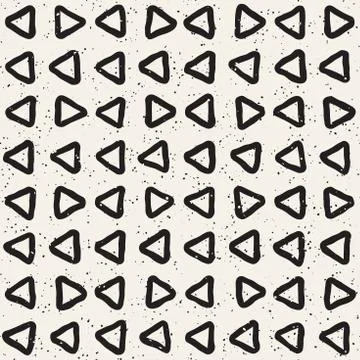 Seamless pattern with hand drawn lines. Abstract background with freehand bru 스톡 일러스트