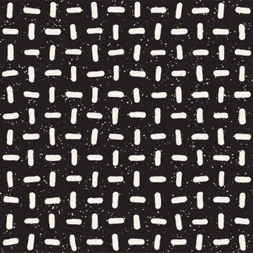 Seamless pattern with hand drawn lines. Abstract background with freehand bru Stock Illustration