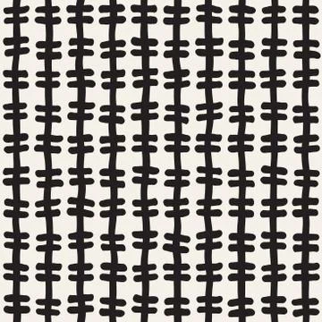 Seamless pattern with hand drawn lines. Abstract background with freehand bru 스톡 일러스트