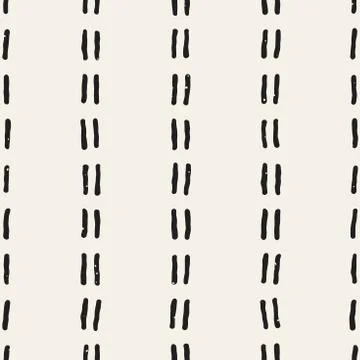 Seamless pattern with hand drawn lines. Abstract background with freehand bru 스톡 일러스트