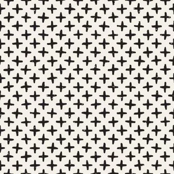 Seamless pattern with hand drawn lines. Abstract background with freehand bru 스톡 일러스트