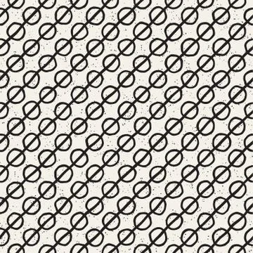 Seamless pattern with hand drawn lines. Abstract background with freehand bru 스톡 일러스트