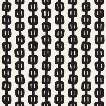 Seamless pattern with hand drawn lines. Abstract background with freehand bru 스톡 일러스트