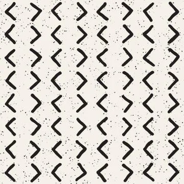 Seamless pattern with hand drawn lines. Abstract background with freehand bru Stock Illustration