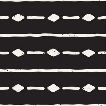 Seamless pattern with hand drawn lines. Abstract background with freehand bru 스톡 일러스트