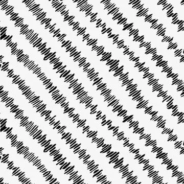 Seamless pattern with hand drawn lines. Vector illustration 库存插图