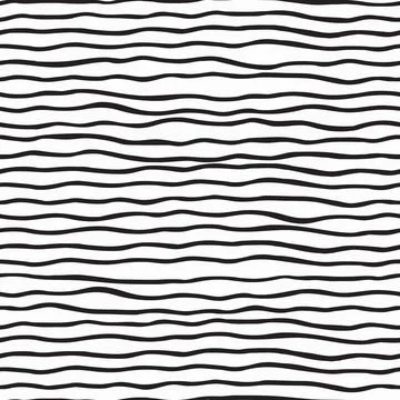 Seamless pattern with hand drawn lines Stock Illustration