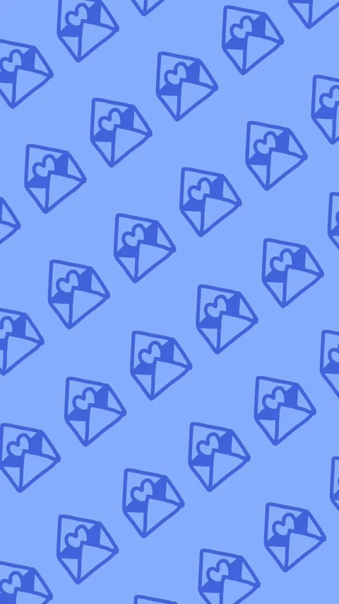 Seamless pattern of hand-drawn love letters on an abstract vertical background Stock-Footage 338262902