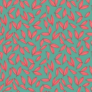 Seamless pattern with hand drawn meadow bold flowers. Floral Block Prints ins Illustrazione stock