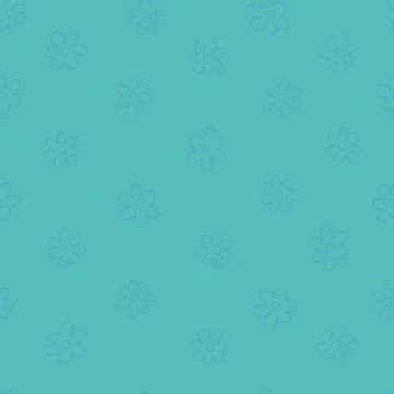 Seamless pattern with hand drawn meadow bold flowers. Floral Block Prints ins Stock Illustration