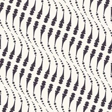 Seamless pattern hand drawn ornamental striped distorition wave background Illustrazione stock