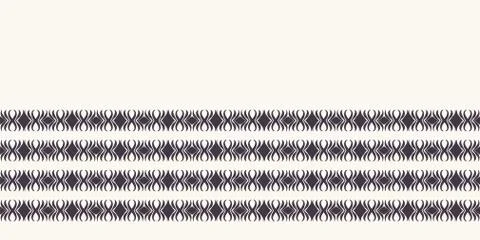 Seamless pattern hand drawn ornamental stripe background. Geometric ethnic Stock Illustration