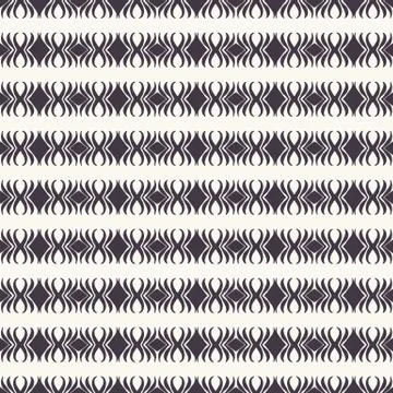 Seamless pattern hand drawn ornamental stripe background. Geometric ethnic Stock Illustration