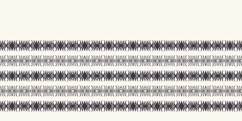 Seamless pattern hand drawn ornamental stripe background. Geometric ethnic Stock Illustration