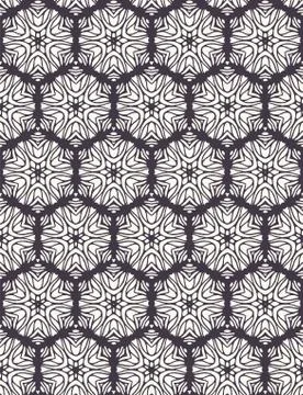 Seamless pattern hand drawn ornamental azulejo mosaic background. Geometric Stock Illustration