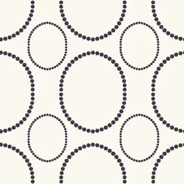 Seamless pattern. Hand drawn polka dot background. Monochrome dotty black and Illustrazione stock