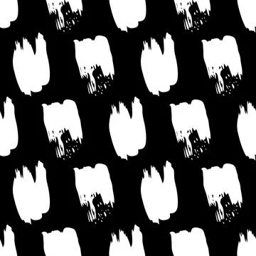 Seamless Pattern with hand drawn scribble smears Stock Illustration