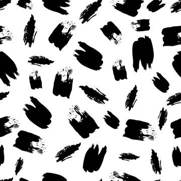 Seamless Pattern with hand drawn scribble smears Stock Illustration