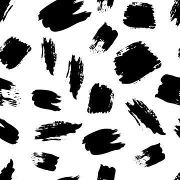 Seamless Pattern with hand drawn scribble smears Stock Illustration