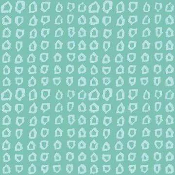 Seamless pattern with hand drawn shapes Stock Illustration