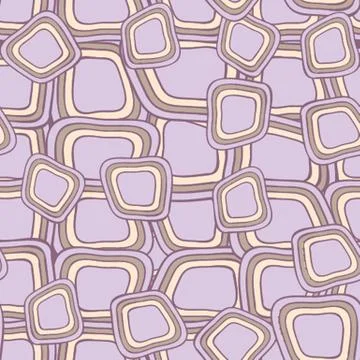 Seamless pattern with hand drawn  squares Stock Illustration