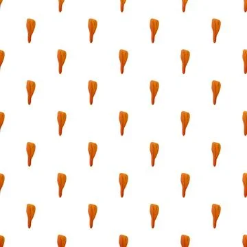 Seamless pattern with hand drawn sweet potato elements Stock Illustration