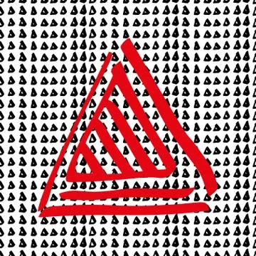 Seamless pattern with hand drawn triangle shape pattern. Abstract repeating イラスト素材