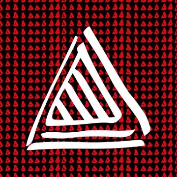 Seamless pattern with hand drawn triangle shape pattern. Abstract repeating Stock Illustration