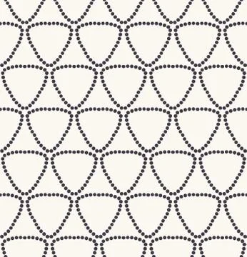 Seamless pattern hand drawn triangle dot grid background. Geometric monochrome Stock Illustration